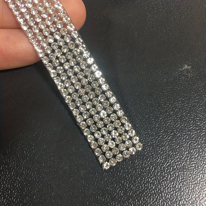 Self Adhesive Rhinestones Ribbon Roll 2mm Gemstones DIY Craft Wedding Party