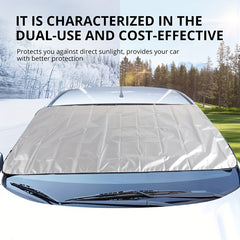 2pcs Foldable Car Windshield Covers Protect Car From Snow Sun Rain
