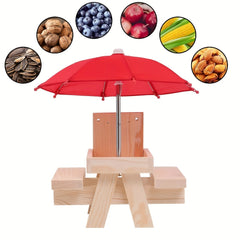 Squirrel Feeder With Umbrella Bird Feeder - Fall Decor