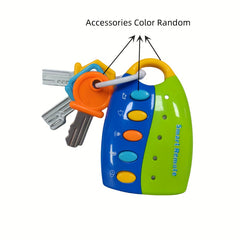 Baby Toy Musical Cartoon Car Key Vocal Smart Remote Car Voices Pretend Play