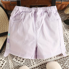 Baby Girls Casual Denim Shorts Elastic Waist Summer Clothes