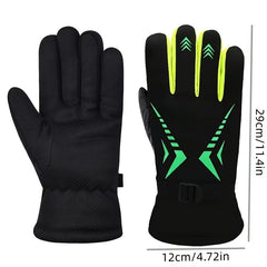 Men's Winter Warm Plush Gloves - Windproof & Coldproof