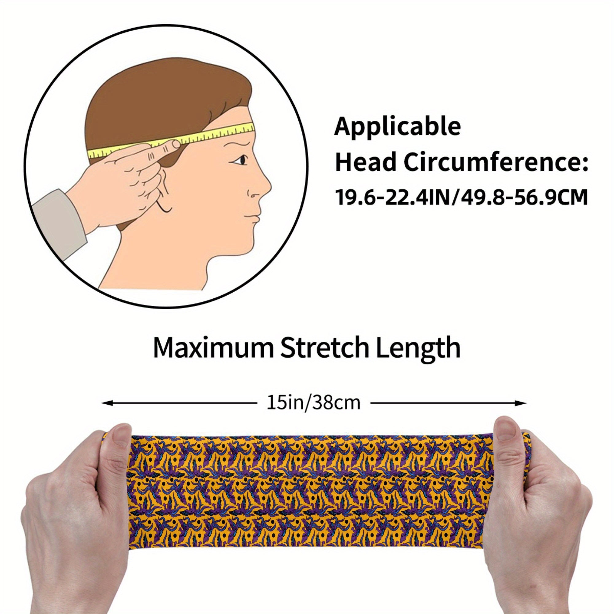 Men's Soft Non-Slip Headband for Gym & Casual Attire