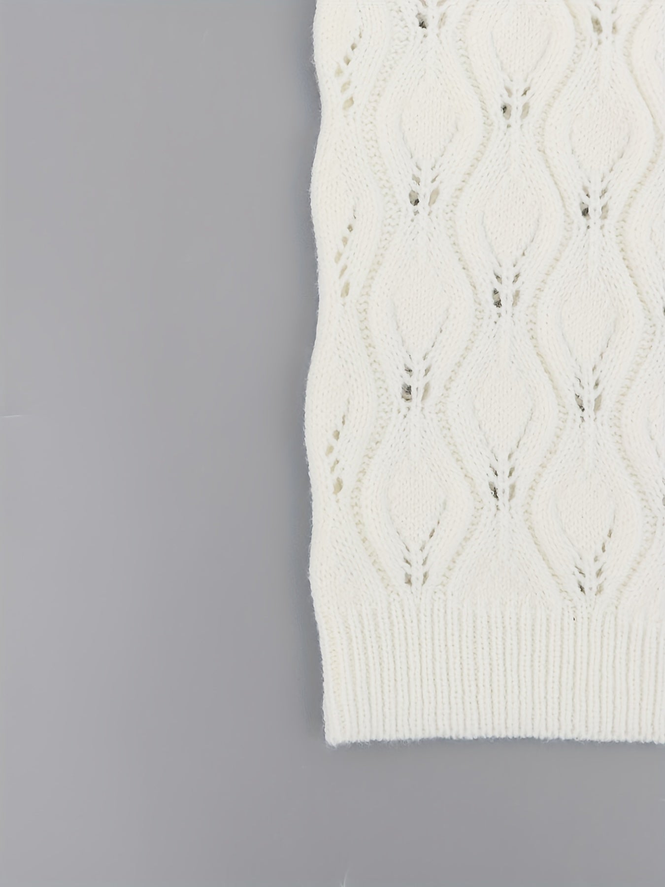 Jacquard Long Sleeve Sweater Crew Neck Pullover Jumper