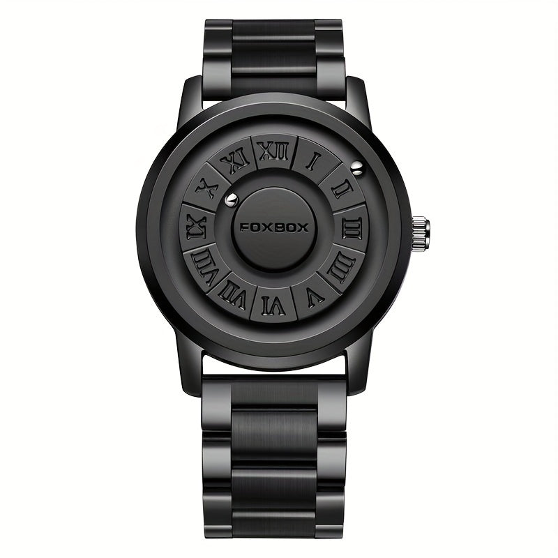 Women's Stainless Steel Bead Quartz Watch Magnetic Waterproof Clock