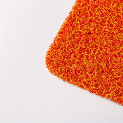 Vinyl Drainage Mesh Bath Mat Non Slip Plush Carpet - Home and Room Decor