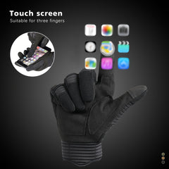 Touchscreen Gloves with Palm Pads for Motorcycle Cycling Training
