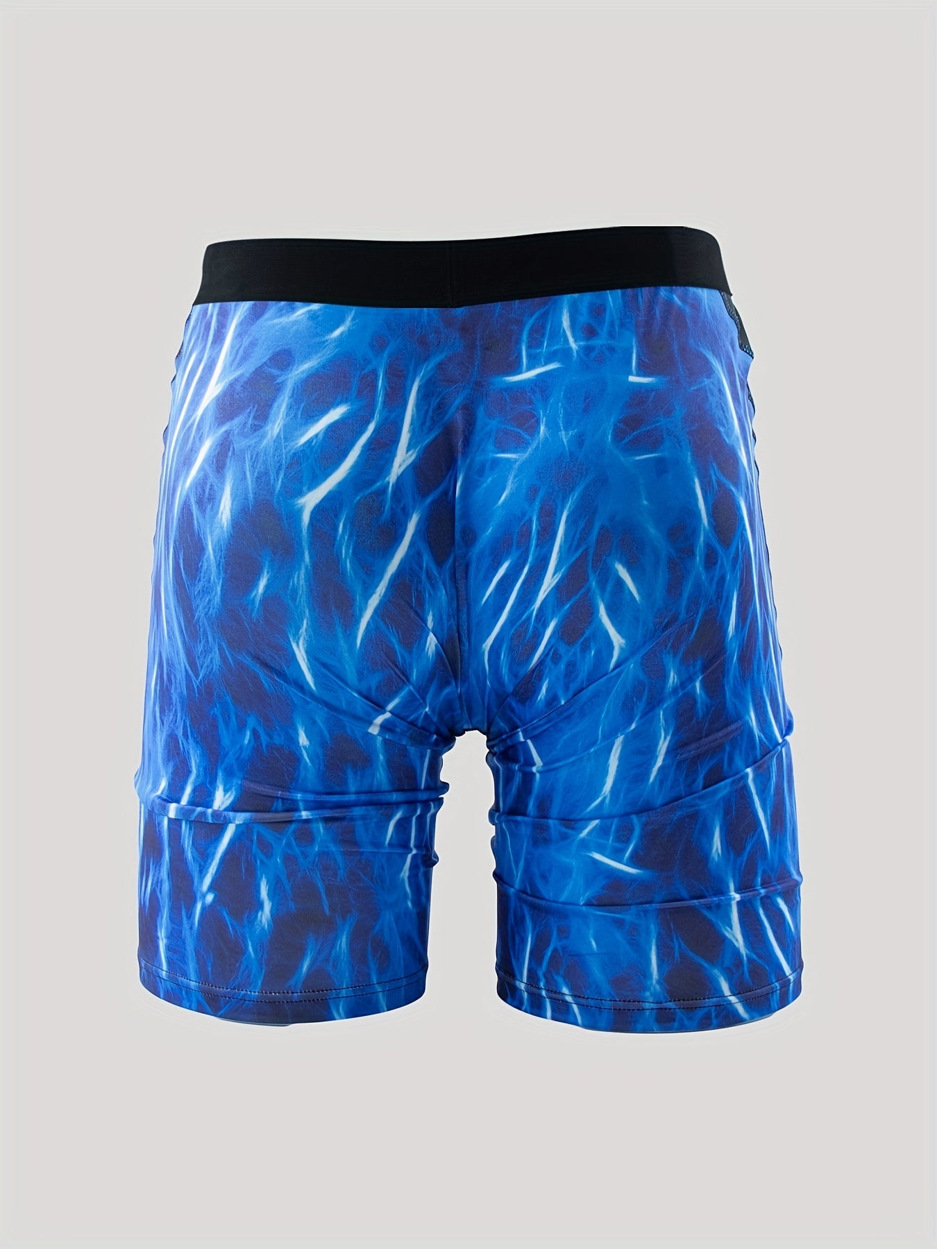 Men's Honeycomb Print Swim Trunks Quick Dry Beach Shorts