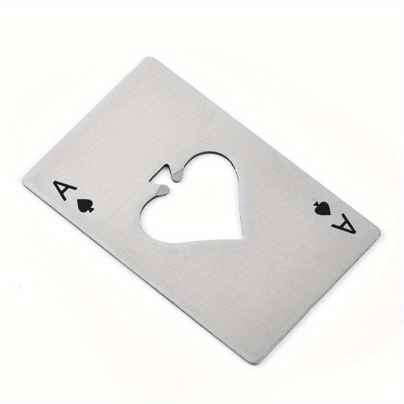 Poker Card Beer Bottle Opener Stainless Steel Halloween Party Supplies