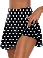 High Waist Summer Skort Solid Shorts for Women