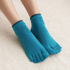 5 Toe Split Dance Socks Non Slip Short Calf Socks