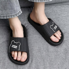 Men's Thick Slip On Slides Assorted Colors Non slip Home Walking Slippers