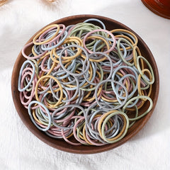 50pcs Colorful Elastic Hair Ties Hair Bands Set for Baby Girls
