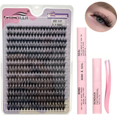 280pcs Soft Natural D Curling Individual Cluster Lashes for Eyelash Extensions