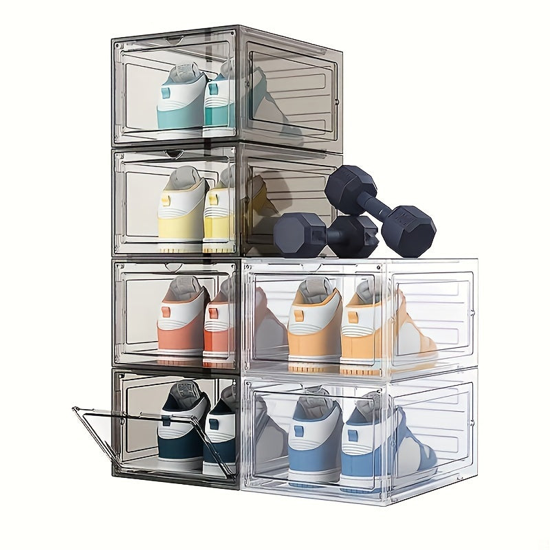1pc Plastic Shoes Box Transparent Dustproof Shoes Box Men Women Shoes Cabinet