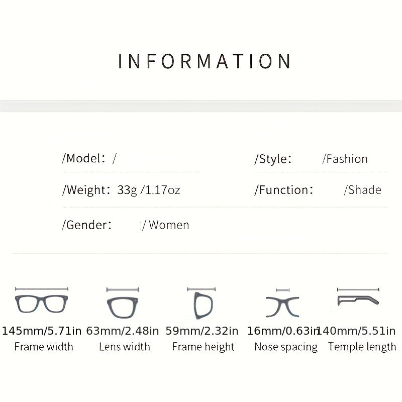 Square Rimless Sunglasses For Women Large Gradient UV400 Sun Shades