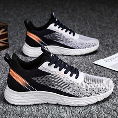 Men's Lace Up Mesh Sneakers Lightweight Running Shoes