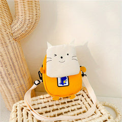 Cartoon Animal Canvas Shoulder Bag Messenger Bag Coin Purse Gift For Kids