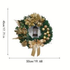1pc Golden Christmas Ball Wreath Christmas Hanging Decorations