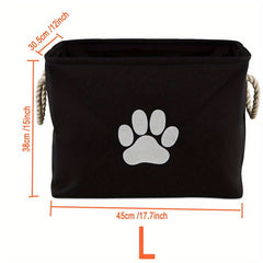 Collapsible Polyester Organizing Basket Large Storage Bin For Pet Toy