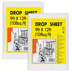 Clear Plastic Drop Cloth 9x12 Feet Waterproof Dust Proof Furniture Cover Tarps