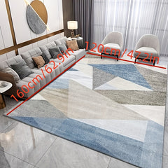 Modern Light Stitching Pattern Crystal Velvet Rug Indoor And Outdoor Mat