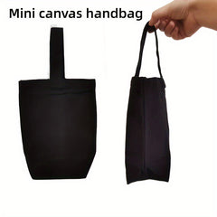 Solid Canvas Handbag Mini Bag Blank Graffiti Gift Bag