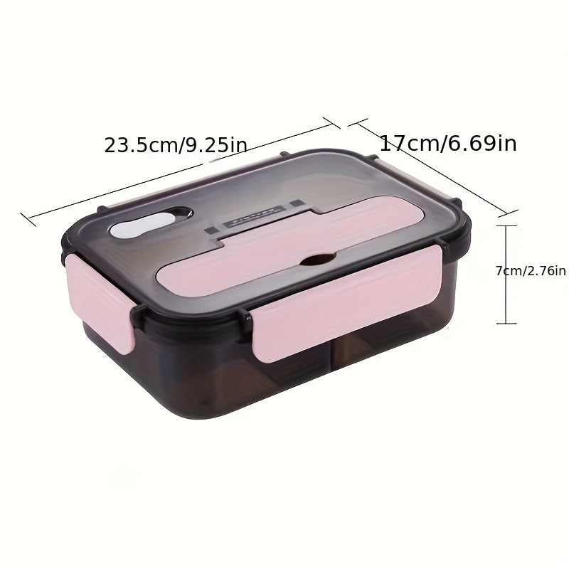 1.5L Portable Lunch Box Bento Box for Outdoor Adventures & Workplace