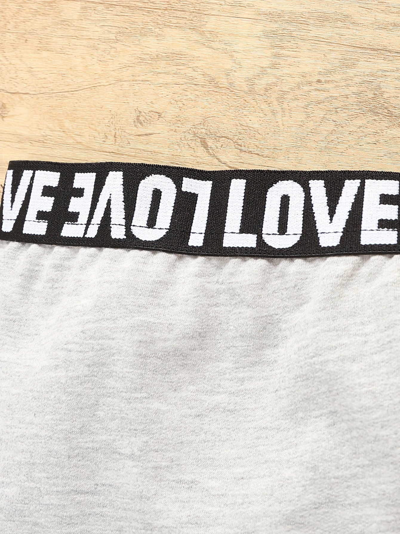 Girl's LOVE Hoodie & Plaid Pants Set for Spring Fall