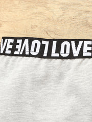 Girl's LOVE Hoodie & Plaid Pants Set for Spring Fall