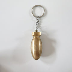 Creative Bomb Shaped Medicine Bottle Keychain Waterproof Sealed Jar Pendant