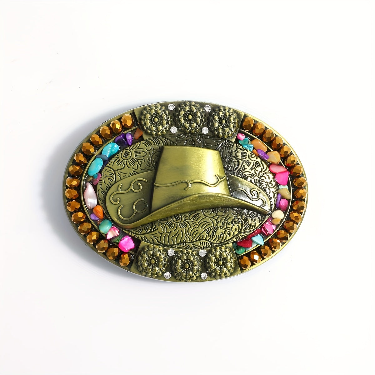 Western Cowboy Men's Retro Belt Buckle Head Large Plate Buckle