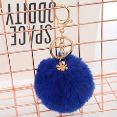 Lucky Snowflake Plush Keychain Pendant Bag Decoration Gift