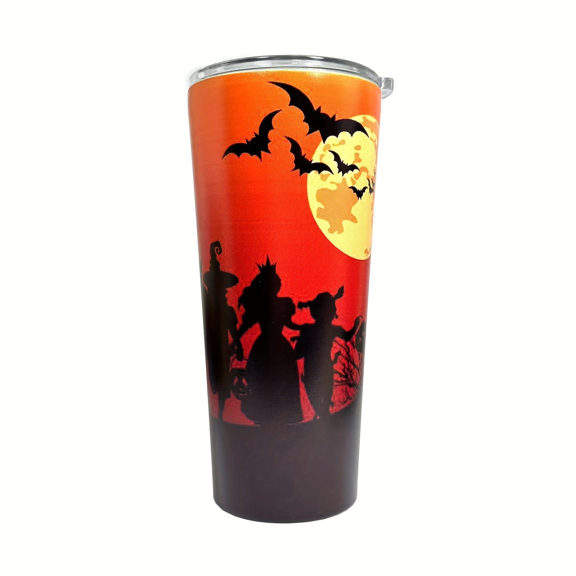 Halloween Tumbler With Lid 650ml 22oz Stainless Steel Thermal Water Cup