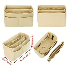 Felt Storage Pouch Insert Bag for Shoulder Bag & Backpack