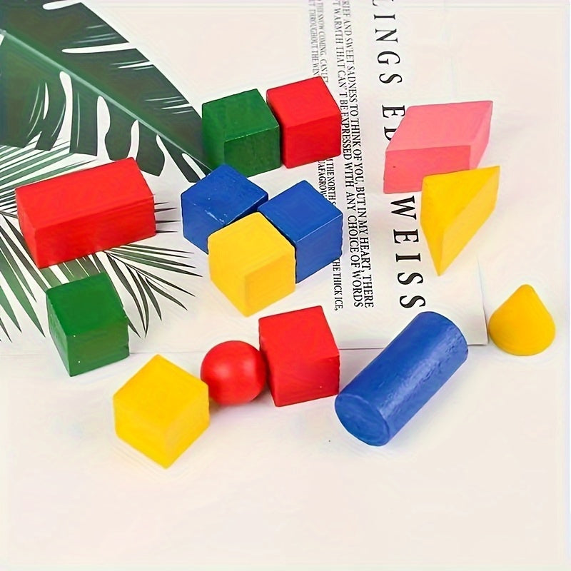 Geometric Building Blocks Teaching Aids Toys Set