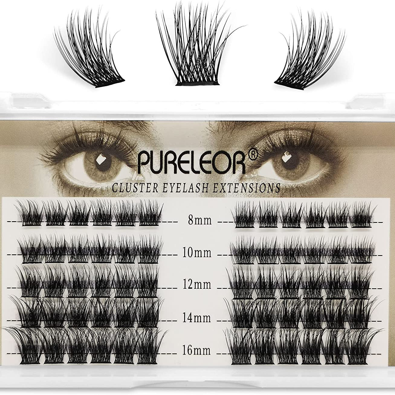 60 Cluster Manga Slender Lashes Individual Eyelash Extensions