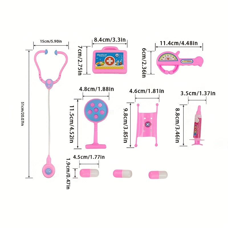 Medical Kit Doctor Boy and Girl Toy Pretend Play Travel Case