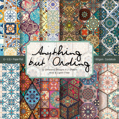 Geometric Pattern Scrapbook Paper Pad 24 Sheets