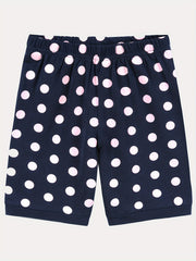 Toddler Girls Dino Pajama Set - T Shirt Top & Polka Dot Shorts