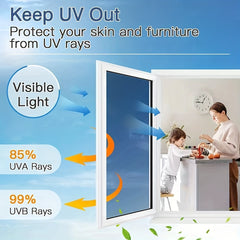 Summer Heat Control Window Film One Way Privacy Mirror Reflective UV Protection