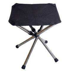 Telescopic Folding Stool Stainless Steel Outdoor Camping Fishing