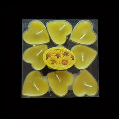 9pcs Romantic Heart Candles Proposal Confession Decor