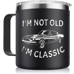 Car Graffiti Stainless Steel Water Cup 14oz Leakproof Insulated Coffee Cup