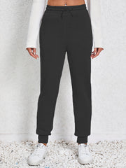 Sports Pants Women's Plus Solid High Stretch Jogger