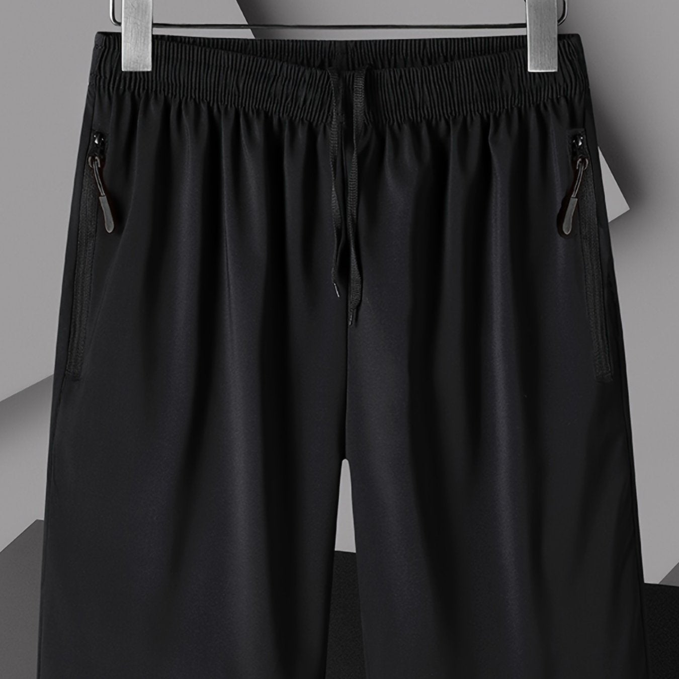 Men's Lightweight Gym Shorts with Zipper Pockets