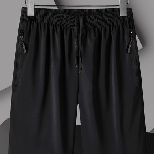 Men's Lightweight Gym Shorts with Zipper Pockets