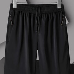 Men's Lightweight Gym Shorts with Zipper Pockets
