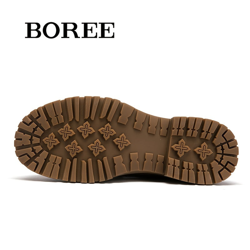 Men's Leather Classic Loafer Shoes Casual Outdoor Footwear