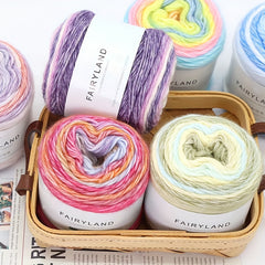 Gradient Rainbow Yarn DIY Crochet Knitting 100g
